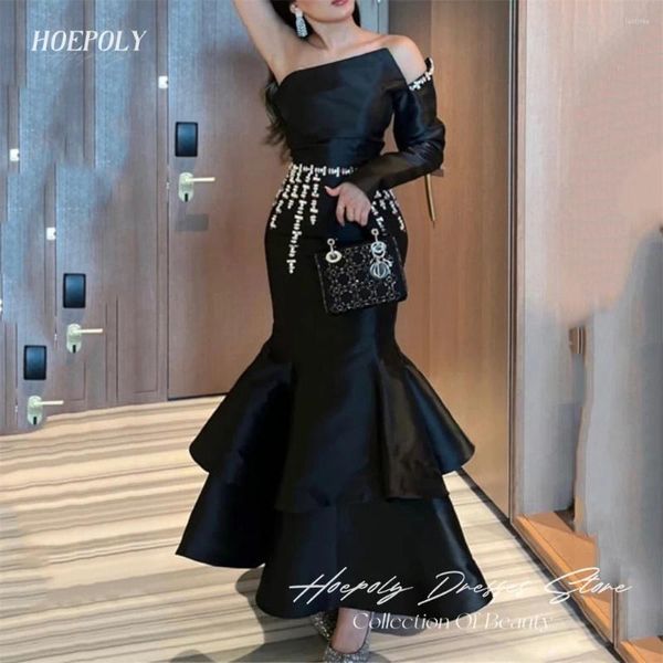 Partykleider Hoepoly Elegant Luxus trägerloser Meerjungfrau Abendkleid für Frauen im Sommer -Stil Fashion Einfaches klassisches Abschlussballkleid