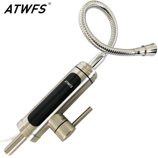 Aquecedores ATWFS Aquecedor de água quente Faucet Kitchen Aquecimento de água TAP INSTANTAL DE ACETO ELECTRICO 220V AÇONENS ANELA COM TEMPERATURA