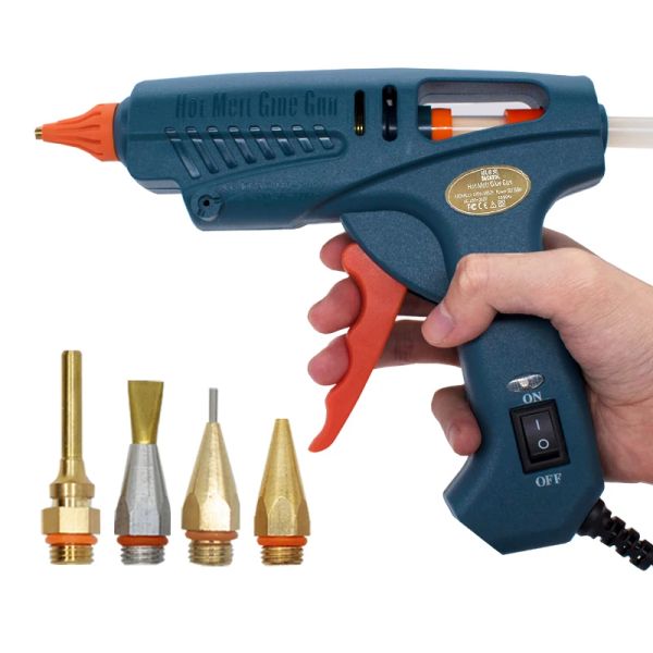 Gun Hot Melt Glue Gun 50W/150W 100W Bocal de cobre para cola de 11 mm