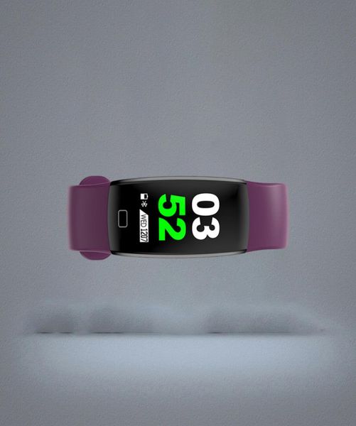 F64 Akıllı Bileklik Kan Oxygen Boold Basınç Kalp Hızı Monitörü Bilek saati GPS Su Geçirmez Fitness Tracker Iphone1264371 için Akıllı Saat