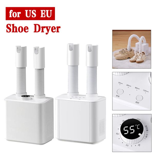 Essicchi di scarpe asciugatrice Ushaped Dual Outlet Intelligente Timer personalizzabile Timer ampliabile Timro a quattro velocità per Stati Uniti