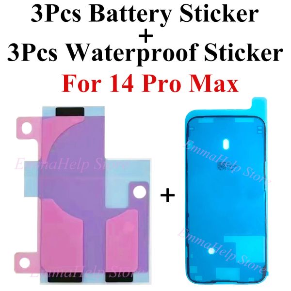 İPhone 13 Sticker 13 11Pro 12mini 14 Pro Max X XS XR 8 Plus LCD Ekran Su Geçirmez Çerçeve Contası Tutkal + Pil Yapıştırıcı Şeritleri
