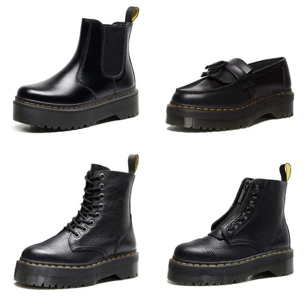 Качественный дизайнер для ботинок Martin Boots Winter Женщины черные кожаные буты