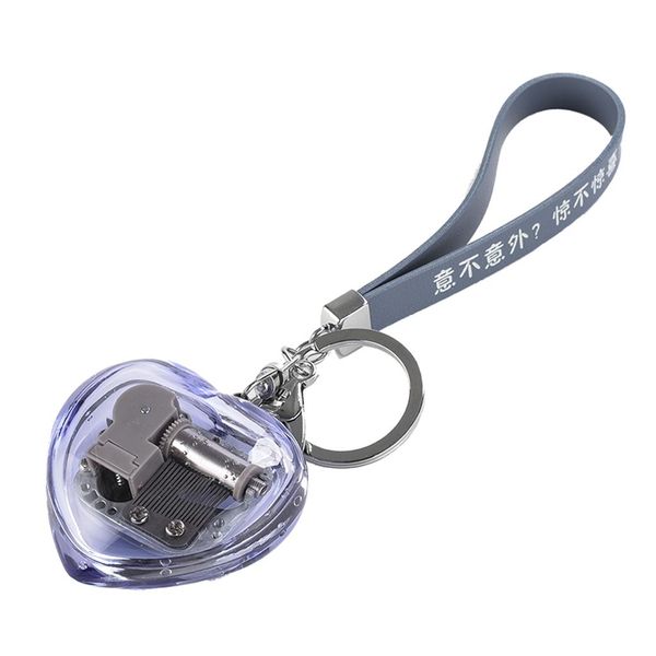 Chave de música em forma de coração 1pc Keychain Requintado Presente Criativo