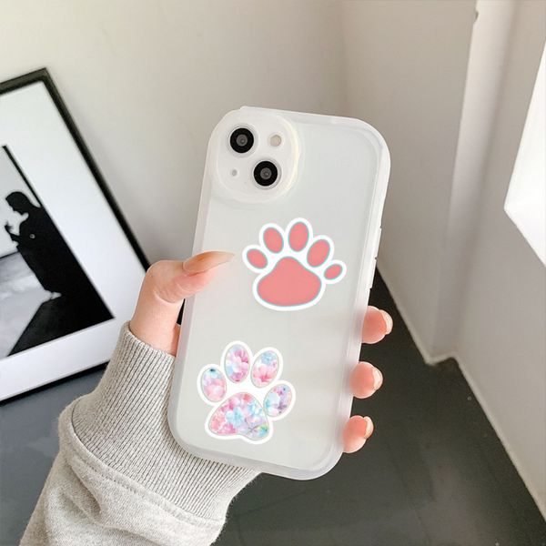 10/60pcs Creative Paw Print Sticker Hundekatze Pfoten Labels Aufkleber für Laptop -Belohnungsaufkleber Schreibwarenlehrer für Schüler