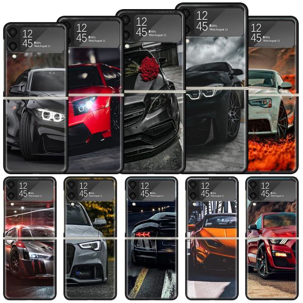 Auto sportive maschi uomini shock resistente custodia per Samsung Galaxy Z Flip 4 5 3 5G Copertina telefonica Z Flip3 Flip4 Flip5 Black Fundas Shell