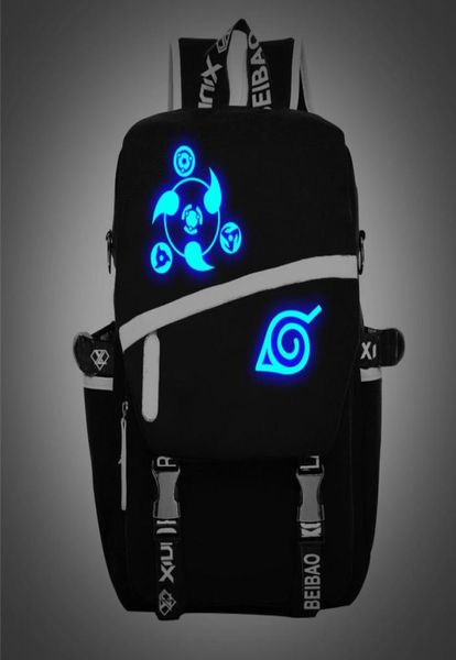 Novo Naruto Naruto Backpack Garota Hokage Ninjia Sacos Escolares para Adolescentes Backpacks de Canvas de Anime Japonês2635386