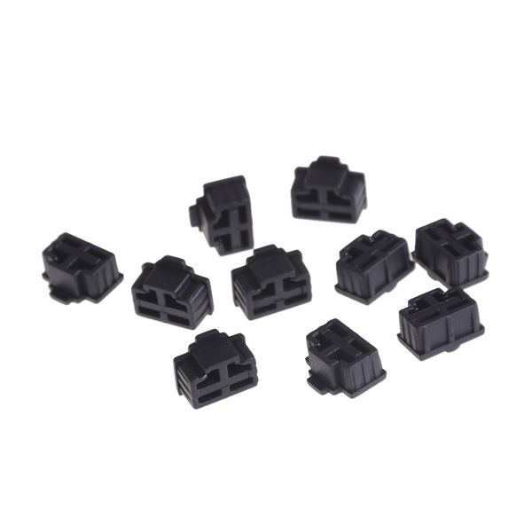 10pcs schwarzer Ethernet -Hub -Port RJ45 Anti -Staub -Abdeckungs -Cap Protector Plug für RJ45 weibliche Jack