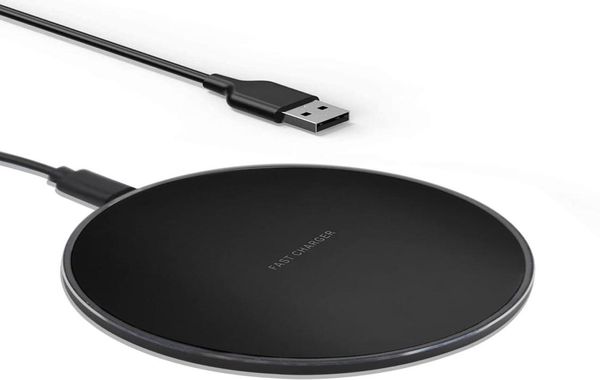 Fast Wireless Charger Charging Pad Pad Indutive Wireless Charging Station 15 W Qi Carregador com cabo USBC para iPhone Smart Cell MOB6700148