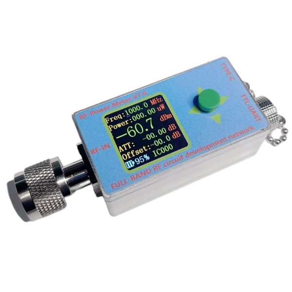 Novo medidor de potência RF V7 N-Tipo C 10GHz LCD Tipo-C Desenvolvimento de circuito de circuito integral de alto desempenho USB de banda RF Comunicação serial