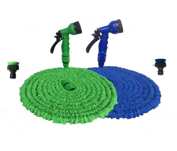 Equipamentos de rega mangueira de jardim de jardim de água flexível UE Mangueiras de plástico com pistola de pulverização para lavagem de carro 25ft250ft2297388