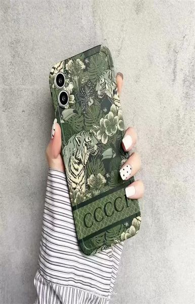 Tiger Forest Luxury Designer Case Mobile Phore для iPhone 13 Pro Max 12pro 11promax 11 XSMAX Classic Letter Top Brand Shock -Resect 5224129