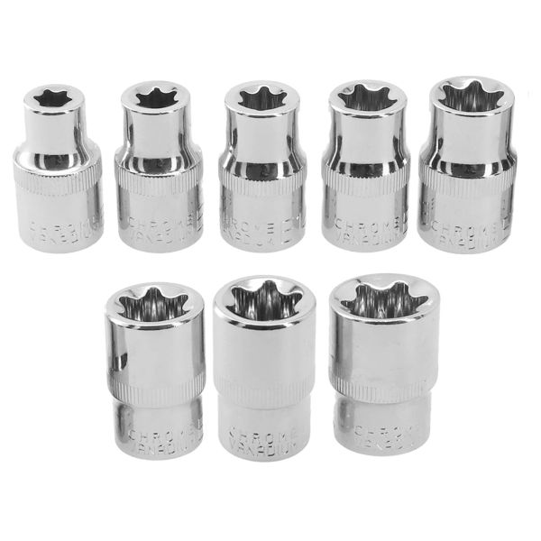 1/2 Torx E Tipo Sockets Chave de fenda E10 E12 E14 E16 E18 E20 E22 E24 para Ratchet Chave Postagem