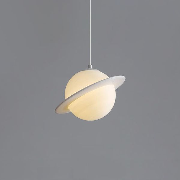 Romantischer Planet Saturn Kronleuchter Nachtporch Kreatives Balkon Schlafzimmer Kinderzimmer Lichtstudium Esszimmer Anhängerlampe