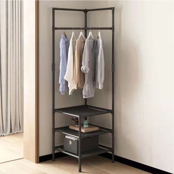 Eckstock Rack Rack Rack Hügel Dreieck Kleiderbügel Schlafzimmer Regale raumhohe Kleidung Aufbewahrungsregale hängende Rack