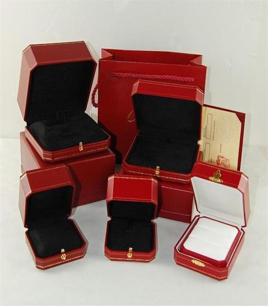 Wachboxen Vine Design Xury Ring Halskette Armband Box Display Engagement Requentieren Geschenke Schmuckverpackung Aufbewahrungskoffer Bag Certificat292T3821209