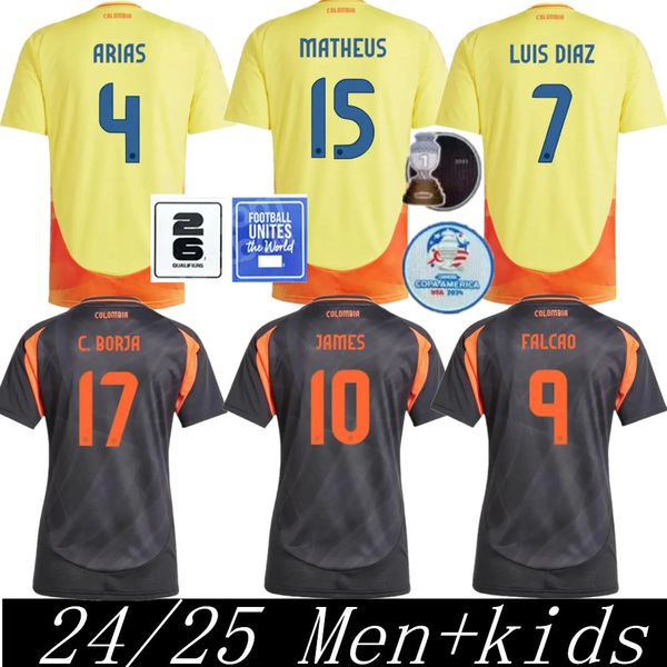 S-4xl Diaz James Rodriguez Yerry Mina Juan Cuadrado Columbia Nationalmannschaft Home Away Men Kids Kit Fans Spieler Version Soccer Jersey Football Trikots