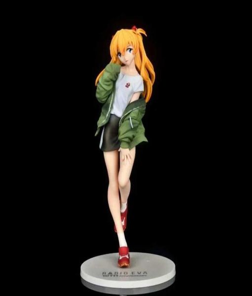Anime 2021 Novo Eva Shikinami Asuka 17 escala PVC Figuras de ação Anime Coleção Modelo de brinquedos Doll Doll Q07221465902