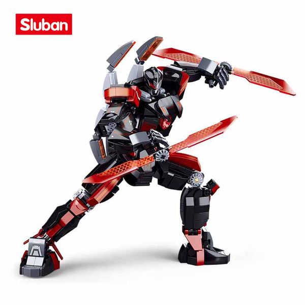 Sluban Building Block Toys Robot Series B1120 Dark Wander 585pcs Bricks Mechanical Armour Compatbile com marcas principais