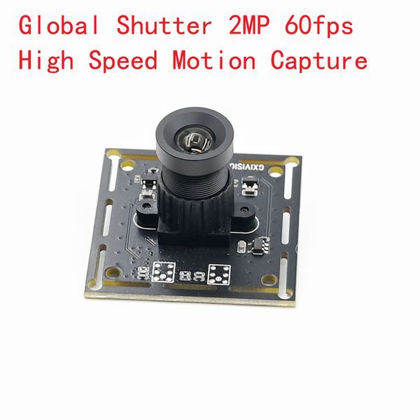 Módulo Global da câmera do obturador 2mp 60fps, monocromático USB Webcam, plug and play, captura de alta velocidade para Android Windows Linux