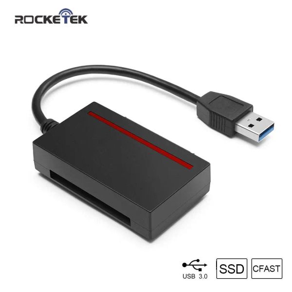 Читатели Rocketek CFAST 2.0 READER USB 3.0 TO SATA Адаптер CFAST 2.0 и 2,5 -дюймовый жесткий диск жесткого диска/чтение SSDCF Карта одновременно