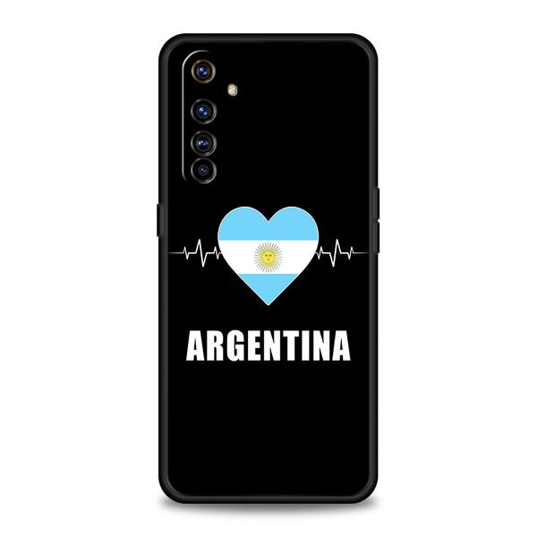 Argentina Flaut Soccer 10 para Realme GT Neo 2 3 3t Caixa de telefone para Realme 10 9 8 5g 7 6 GT2 Pro Plus 9i 8i C21 C11 C25 C35 Capa