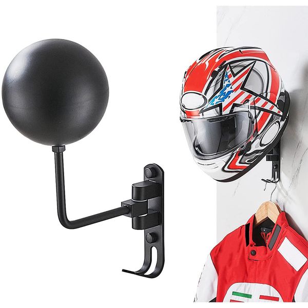 Capacetes de parede de capacete de motocicleta Capacetes de montagem de parede de exibição de 180 graus Caixa de jaqueta Acessórios da sala de estar da sala de estar