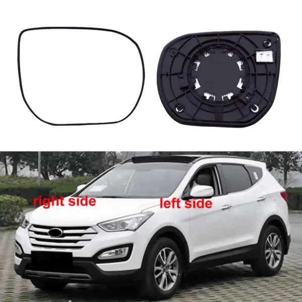 Para Hyundai Santa Fe IX45 2013 2014 2015 2016 2017 Substitua o carro Retrista espelhos de vidro lente de espelho lateral da porta externa com aquecimento