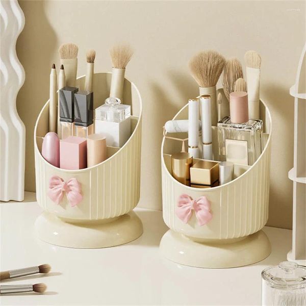 Caixas de armazenamento Brush de maquiagem Branco recipiente conveniente caixa de caneta durável de alta capacidade Organizador elegante organizador prático