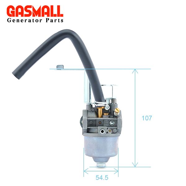 GT241 154F Generatore di benzina Huayi Parti P15A-LPG Motore a tre kit di carburatore del manuale del carburante Assy