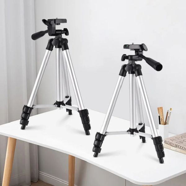 Tripodlar 3 Arada 1 Taşınabilir Tripod Hafif Kamera Tripod 1m Maks TOPLUK ALUMINUM TRIPOD DSLR Kameralar için Stand Canon Nikon Sony