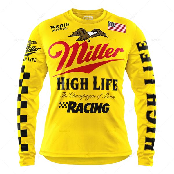 Motocross Enduro Downhill Jersey, MX Cycling Mountainbike, MTB -Rennhemd, Fischereijagdkleidung, DH