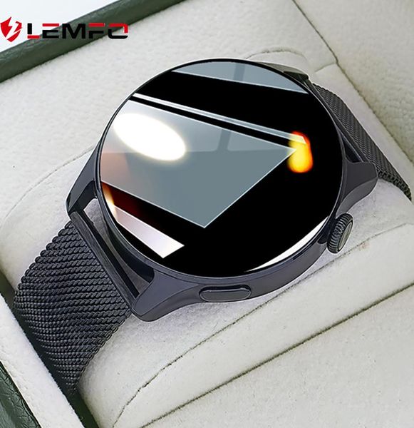 Lemfo Bluetooth Call Smart Watch Men Touch Full Sport SmartWatch 2021 Business Style 24 Hours Heart Freke Monitor para Android iOS3911907