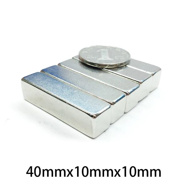 1/2/5/10/15pcs 40x10x10mm magneti a blocco N35 40mm x 10mm x 10mm magnetico neodimio permanente NDFEB Strong Magnet disco