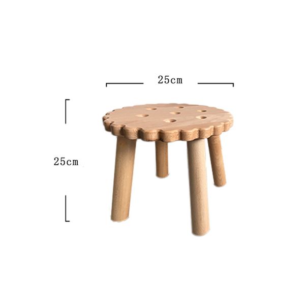 Mobili nordici mobili per bambini sgabelli da biscotto in legno massiccio sedia da soggiorno moderno sgabelli creativi mobili
