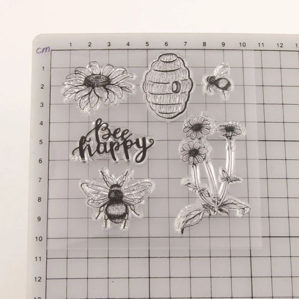 Klare Briefmarken, Federn Liebeswörter klare Stempel für die Kartendekoration DIY Scrapbooking Silicon Transparent Seal Stamps