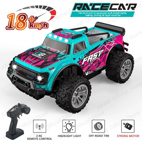 KF24 KF23 1 20 24G Modell RC -Auto mit LED Light 2WD Offroad Fernbedienung Kletterfahrzeug im Freien Spielzeug Geschenke für Kinder 240327