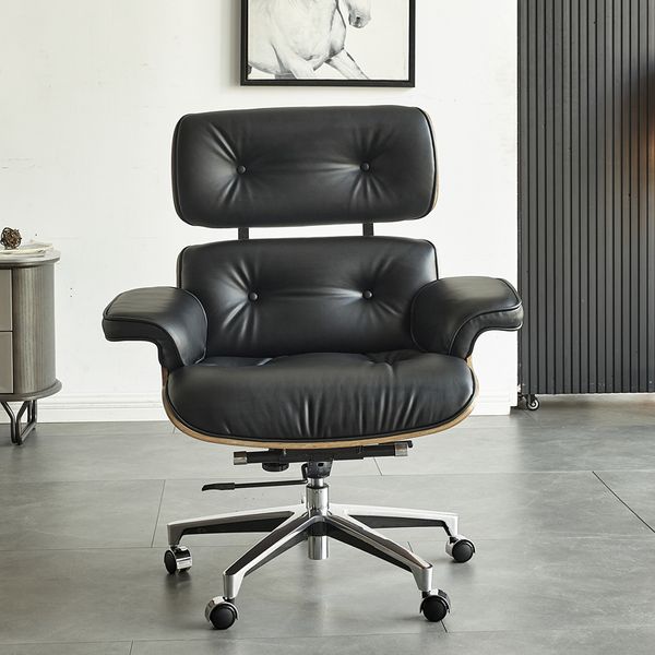 Cadeira nórdica cadeira de cadeira de lounge quarto móvel reclinável cadeira de designer de couro moderno computador fauteuil mobiliário doméstico gxr34xp