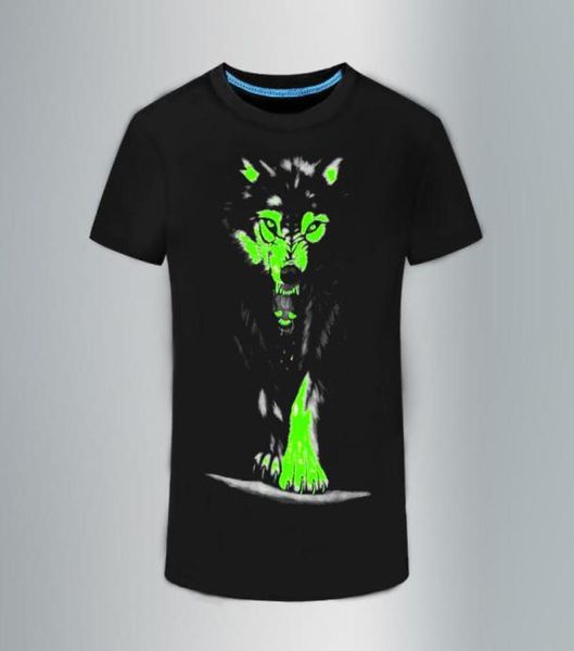 2018 Neue 3D -T -Shirt -Männer Freizeit fluoreszierende personalisierte Shortsleeve Luminous T -Shirt Summer Tops Männer T -Shirt leichte Kleidung 6104291