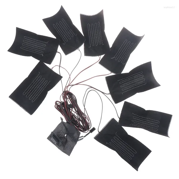 Teppiche 1Set 8in1 mit 3 Gear DIY USB Elektrische Heizmantelheizung Heizkissen Sie warme Winterweste im Freien Kleidung im Freien