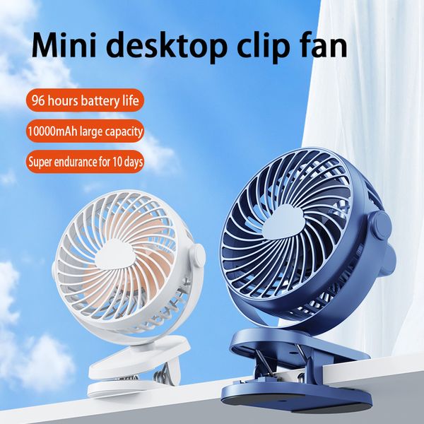 K6 mini clip ventola clip di ricarica USB Auto tavolo appeso Fan Desktop Doppia Mute Mute Dual Battery Life per Dormitory Home Office