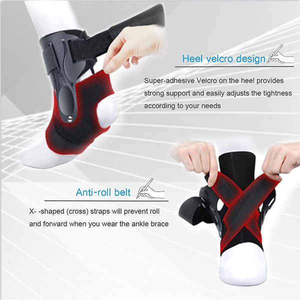 1 PCS Sports Support Caviglie Spese la caviglia per la caviglia per il basket Soccer Volyball Cavicle Support Brace for Men Women Ankle Dorreins