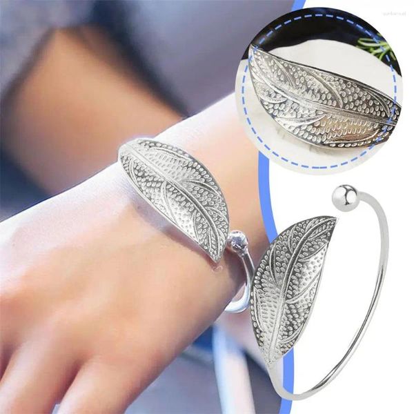 LINK BRACELETS 1pc Sweet Beauty Leaf Bracciale semplice Small Fresh Perfect Special Gift per donna Mother Figlia Amici Coppia Sister o FA