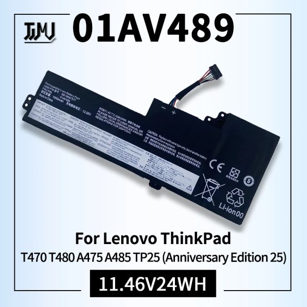 Батареи 01AV489 T470 T480 Батарея для ноутбука для Lenovo ThinkPad A475 A485 TP25 Series 01AV421 01AV420 SB10K97578 01AV419 SB10K97577 24WH