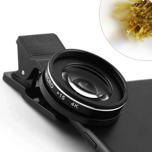 Lenti macro da 37 mm 15x Lens 4K HD Photography Telefono per le ciglia per ciglia Diamond Jewelry 30x Macro Lens per smartphone