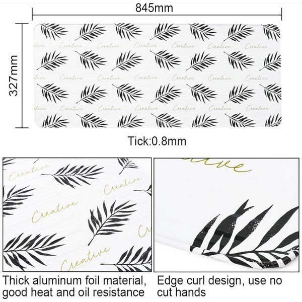 Küche Gasherd Schallplatte Aluminiumfolie Pfanne Öl Spritzschützer für gebratene Gemüsekoch -Küchenzubehör