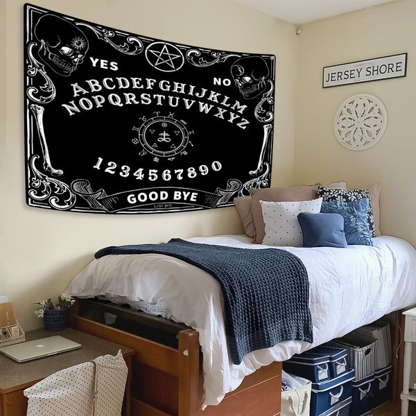 Xxdeco böse satan tapestry satanische ouija board bedruckte hippie wand hängende raum dekor wohnung partei haltsofa decke gedruckt