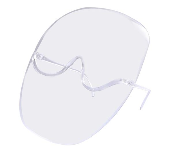 PC prolongado transparente face face protetora máscara de plástico vue shield9627092