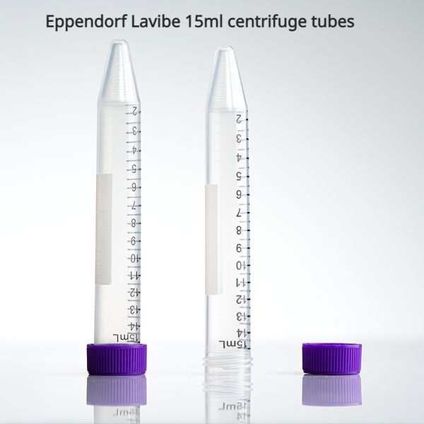 Eppendorf Lavibe 15 ml Zentrifugenröhrchen mit flacher Kappe und konischem Boden in Papierregal/Bag Sterilisierte Mikrokonische Rohr