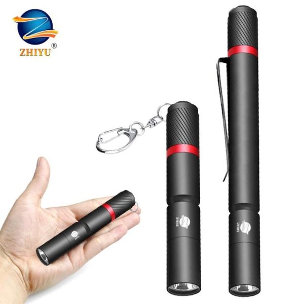 Zhiyu portableLed XPE -Lampenperlen IP67 Water of Stift Light verwenden Batterie -Mini -LED -Torch für Notfallcamping99453164381097